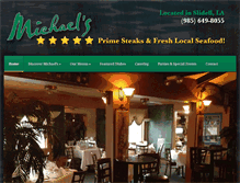 Tablet Screenshot of michaelsrestaurantslidell.com